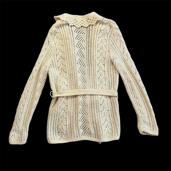 Ralph Lauren Vintage Exclusive Hand-Knit Cream Wool Sweater- Size L - Picture 2 of 7